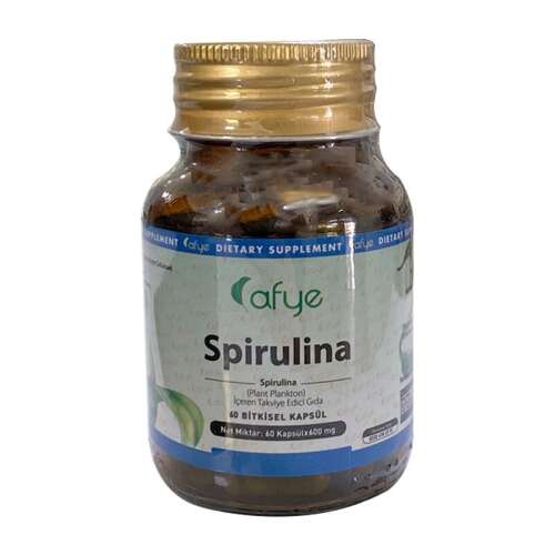 Afye Spirulina Takviye Edici Gıda 60 Kapsül - 1