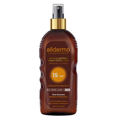 Alldermo Bronzlaştırıcı Sprey Güneş Yağı 200 ml - 1