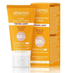 Alldermo Güneş Koruyucu Krem Spf50+ 50 ml | Tinted Light - 1