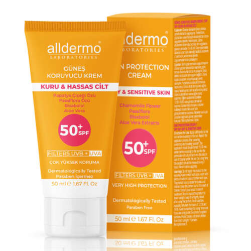 Alldermo Spf50+ Güneş Koruyucu Krem Tüp 50 ml - 1