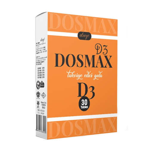 Alsego Dosmax D3 Takviye Edici Gıda 30 Tablet - 1