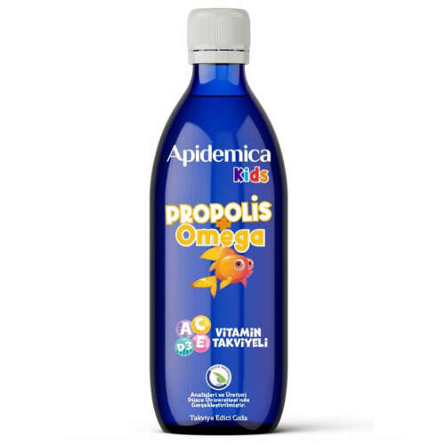 Apidemica Kids Omega ve Propolis İçeren Takviye Edici Gıda 150 ml - 1