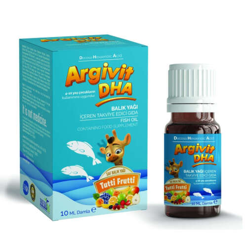 Argivit DHA Balık Yağı İçeren Takviye Edici Gıda 10 ml - 1