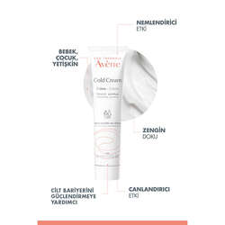 Avene Cold Cream Kuru-Çok Kuru Ciltler İçin Nemlendirici krem 40 ml