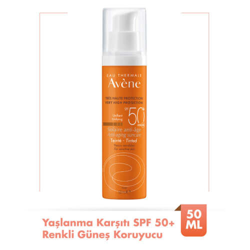 Avene Solaire Anti-age SPF50+ Yaşlanma Karşıtı Renkli Güneş Koruyucu 50 ml - 1