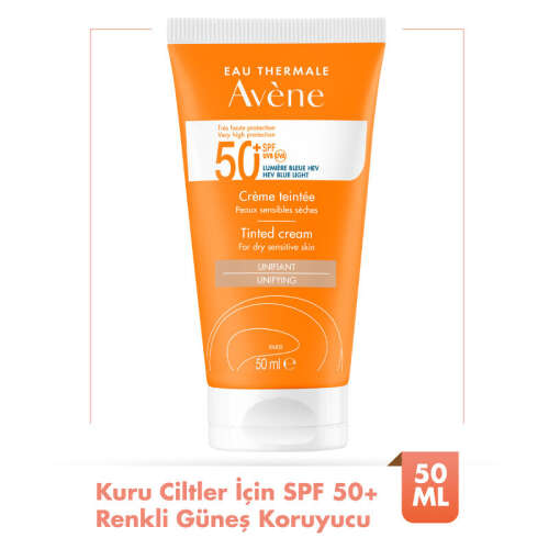 Avene Solaire SPF 50+ Kuru Ciltler İçin Renkli Güneş Kremi 50 ml - 2