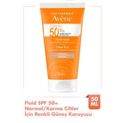 Avene Solaire SPF 50+ Tinted Fluid 50 ml (Normal ve Karma Ciltler) - 1