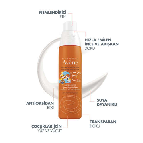 Avene Spf 50+ Children Çocuk Güneş Spreyi 200ml - 4