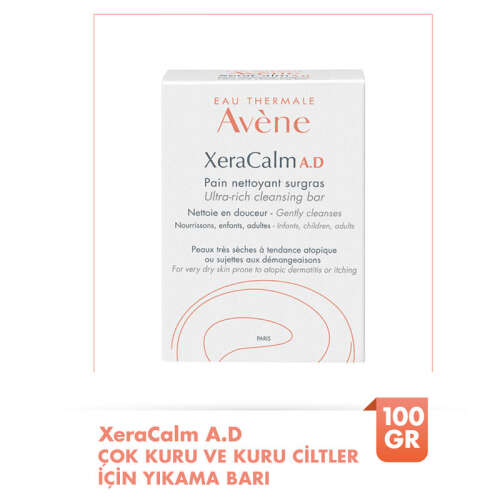 Avene XeraCalm A.D Yüz ve Vücut Temizleyici Sabun 100 gr - 1