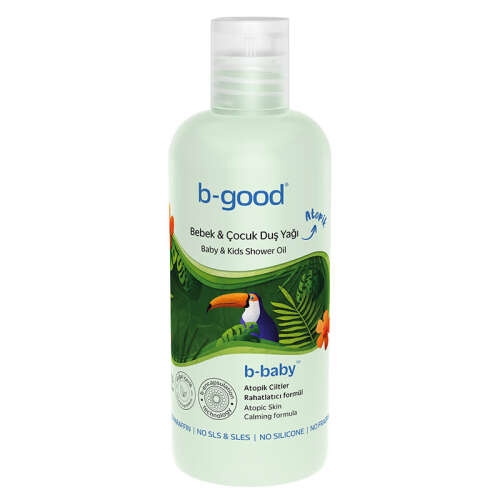 b-good b-baby Bebek ve Çocuk Duş Yağı Atopik Ciltler 500 ml - 1