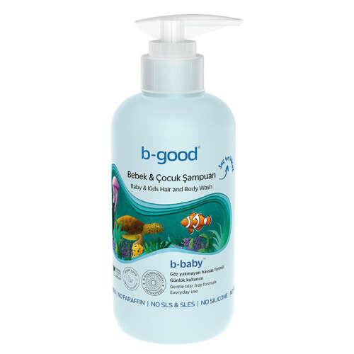 b-good b-baby Bebek ve Çocuk Saç ve Vücut Şampuanı 200 ml - 1