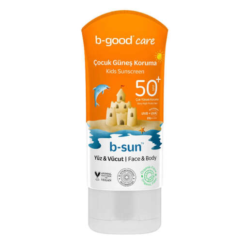 b-good b-sun SPF 50+ Çocuk Yüz ve Vücut Güneş Koruma 150 ml - 1