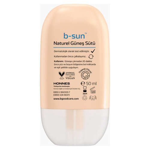 b-good b-sun Spf 50 Tinted Natural Güneş Sütü 50 ml - 2