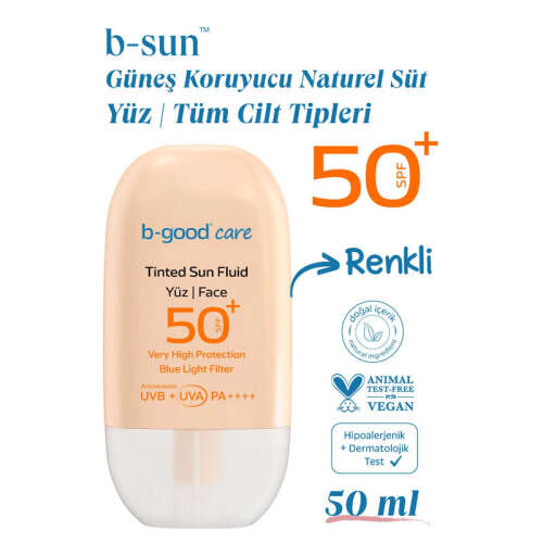 b-good b-sun Spf 50 Tinted Natural Güneş Sütü 50 ml - 3