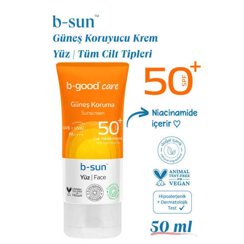 b-good b-sun SPF 50+ Yüz Güneş Koruma 50 ml - 2