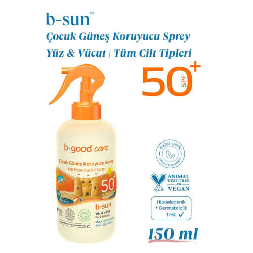 b-good b-sun Spf50+ Çocuk Koruyucu Güneş Spreyi 150 ml - 3