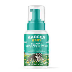 Badger Organik Bebek Köpük Saç ve Vücut Şampuanı 296 ml