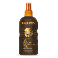 Bebak Spf20+ Etkili Bronzlaştırıcı Yağ 150 ml