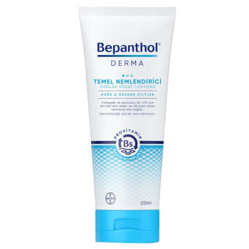 Bepanthol Derma Temel Nemlendirici Kuru Hassas Ciltler Losyon 200 ml - 1