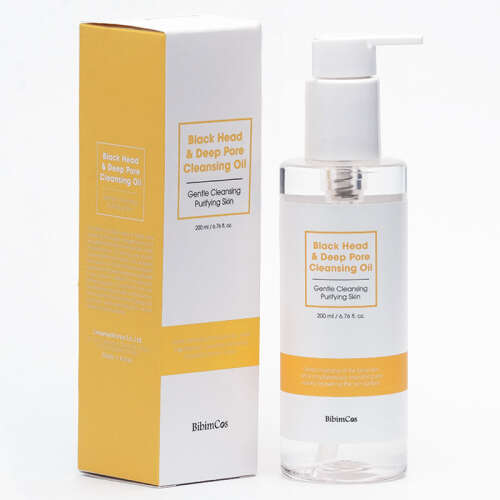 Bibimcos Black Head and Deep Pore Cleansing Oil 200 ml - 2