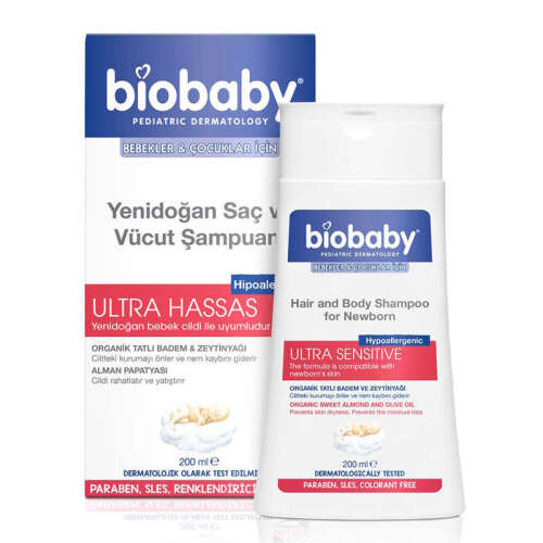 Biobaby Yenidoğan Saç ve Vücut Şampuanı 200 ml - 1