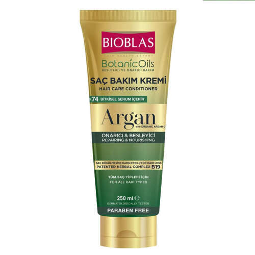 Bioblas Botanics Oil Argan Yağlı Saç Bakım Kremi 250 ml - 1