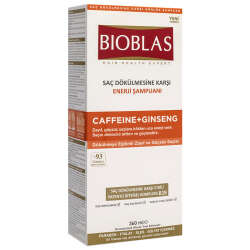 Bioblas Saç Dökülmesine Karşı Enerji Şampuanı Caffeine + Ginseng 360 ml - 1