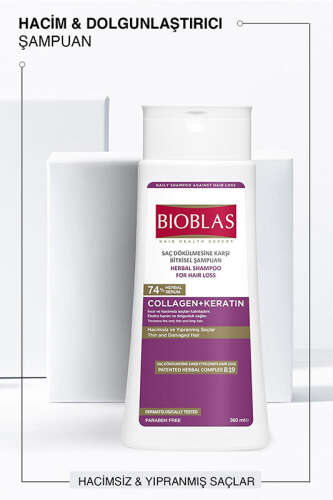 Bioblas Saç Dökülmesine Karşı Şampuan Collagen + Keratin 360 ml - 3