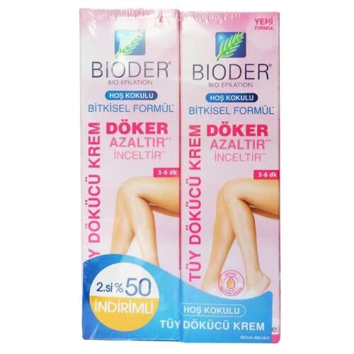 Bioder Bitkisel Formül Tüy Dökücü Krem 100 + 100 ml - 1