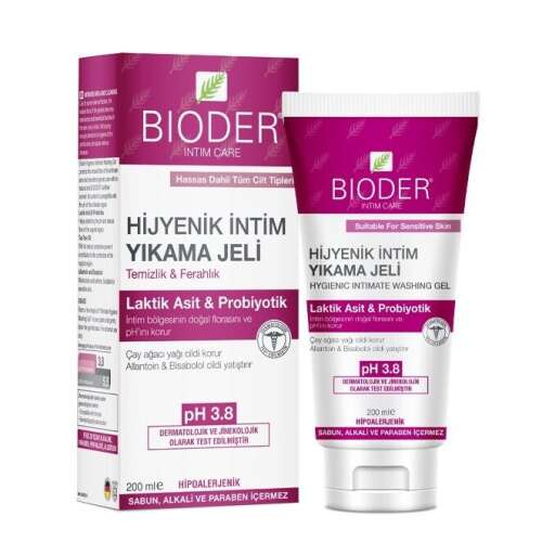 Bioder Hijyenik İntim Yıkama Jeli 200 ml - 1