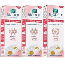 Bioder Tüy Dökücü Krem 3x100ml - 1