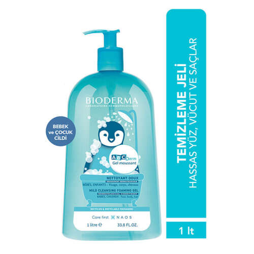 Bioderma Abcderm Foaming Gel Temizleme Jeli 1 Litre - 2