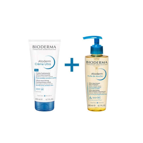 Bioderma Atoderm Cream 200ml + Shower Oil 200 ml - 1