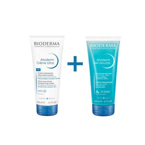 Bioderma Atoderm Cream Ultra 200 ml + Atoderm Shower Gel 200 ml - 1