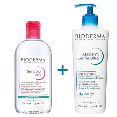 Bioderma Atoderm Creme Ultra 500ml+Sensibio H2O 500ml HEDİYE - 1