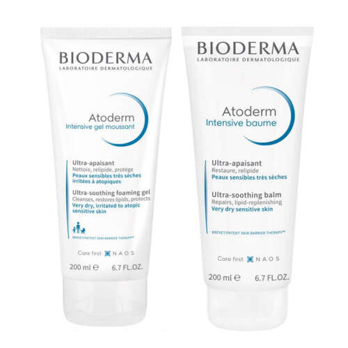 Bioderma Atoderm Intensive Balm ve Orjinal Boy Temizleyici Seti - 1