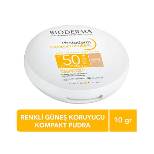 Bioderma Photoderm Compact Mineral SPF50 Renkli 10 gr - Light - 2