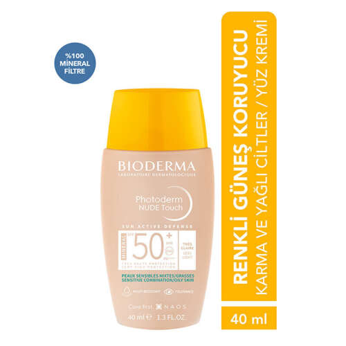 Bioderma Photoderm Nude Touch SPF50+ Very Light 40 ml - 2