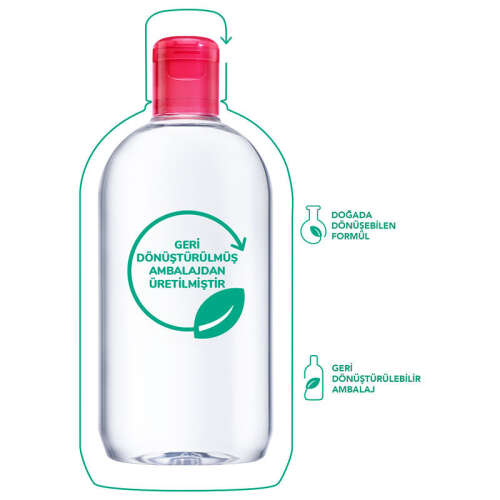 Bioderma Sensibio H2O Yüz ve Makyaj Temizleme Suyu 500 ml - 3