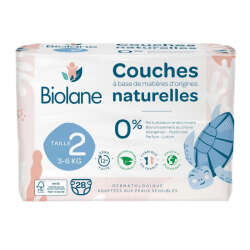 Biolane Natural Bebek Bezi 28 Adet 2 Beden - 3-6 Kg - 1