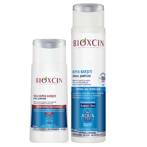 Bioxcin Aqua Thermal Kepek Karşı Etkili Şampuan Seti 200 ml + 300 ml - 1