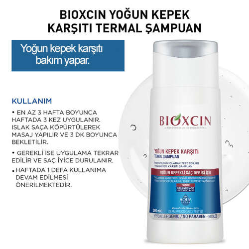 Bioxcin Aqua Thermal Yoğun Kepek Karşıtı Şampuan Ds 200ml - 7