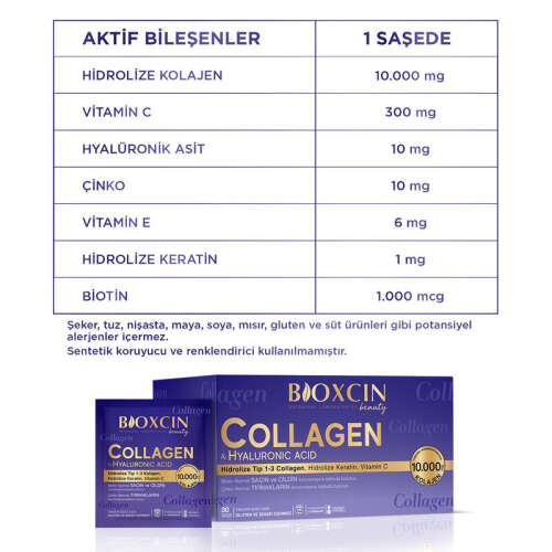 Bioxcin Beauty Collagen 30 Toz Saşe - 6