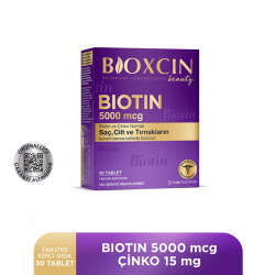 Bioxcin Biotin 5000 mcg Takviye Edici Gıda 30 Tablet - 1 ALANA 1 BEDAVA - 5