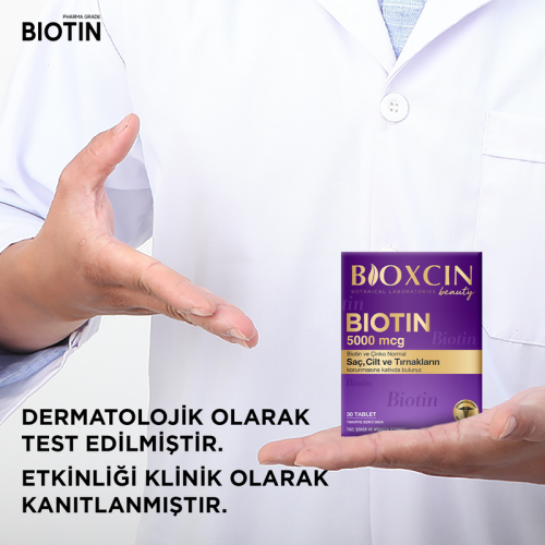 Bioxcin Biotin 5000 mcg Takviye Edici Gıda 30 Tablet - 1 ALANA 1 BEDAVA - 6