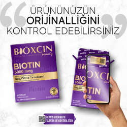 Bioxcin Biotin 5000 mcg Takviye Edici Gıda 30 Tablet - 1 ALANA 1 BEDAVA - 8