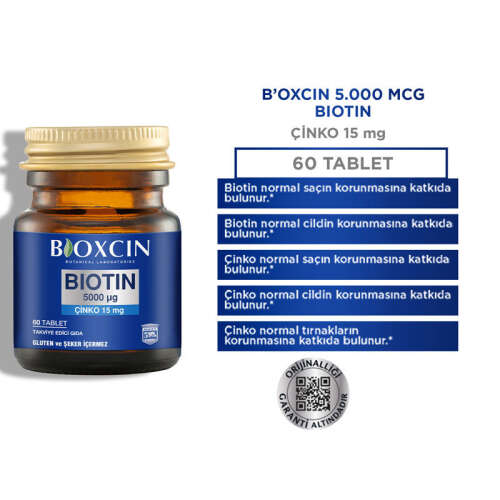 Bioxcin Biotin 5000 mg Çinko 15 mg ALANA Biotin Şampuan 300 ml HEDİYE - 4