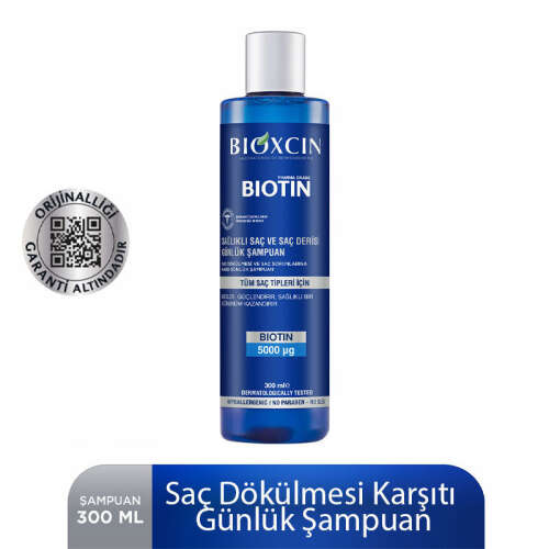 Bioxcin Biotin 5000 mg Çinko 15 mg ALANA Biotin Şampuan 300 ml HEDİYE - 5