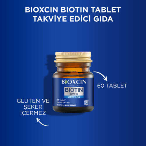 Bioxcin Biotin 5000 mg Çinko 15 mg ALANA Biotin Şampuan 300 ml HEDİYE - 7