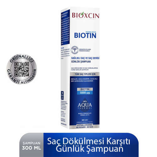 Bioxcin Biotin 5000 mg Çinko 15 mg ALANA Biotin Şampuan 300 ml HEDİYE - 9